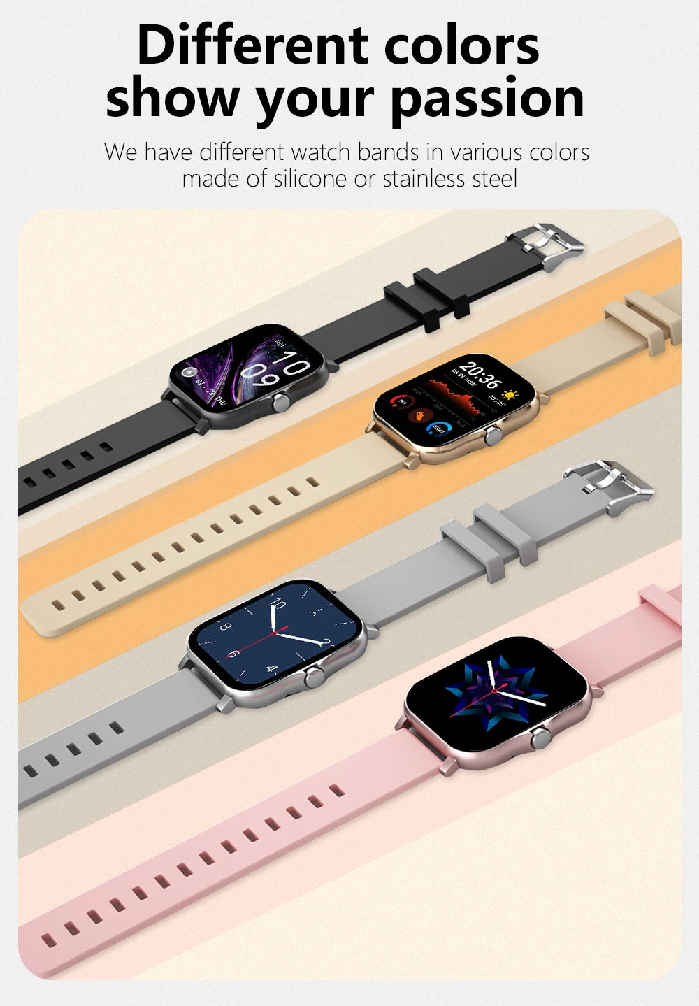 Smart Watch Full Touch – Bluetooth Call & Fitness Tracker