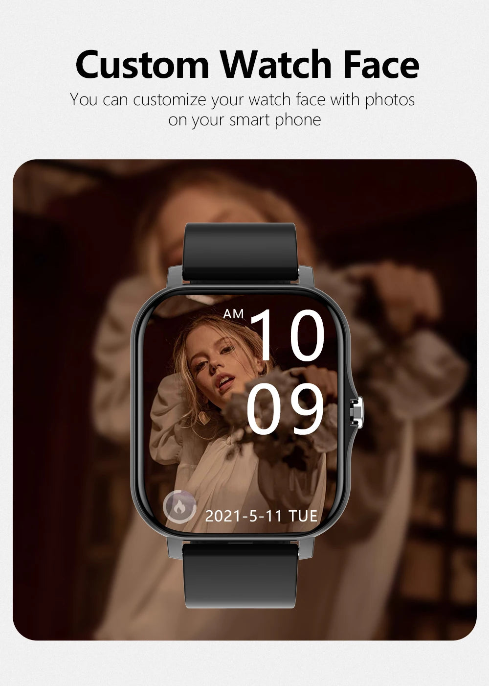 Smart Watch Full Touch – Bluetooth Call & Fitness Tracker
