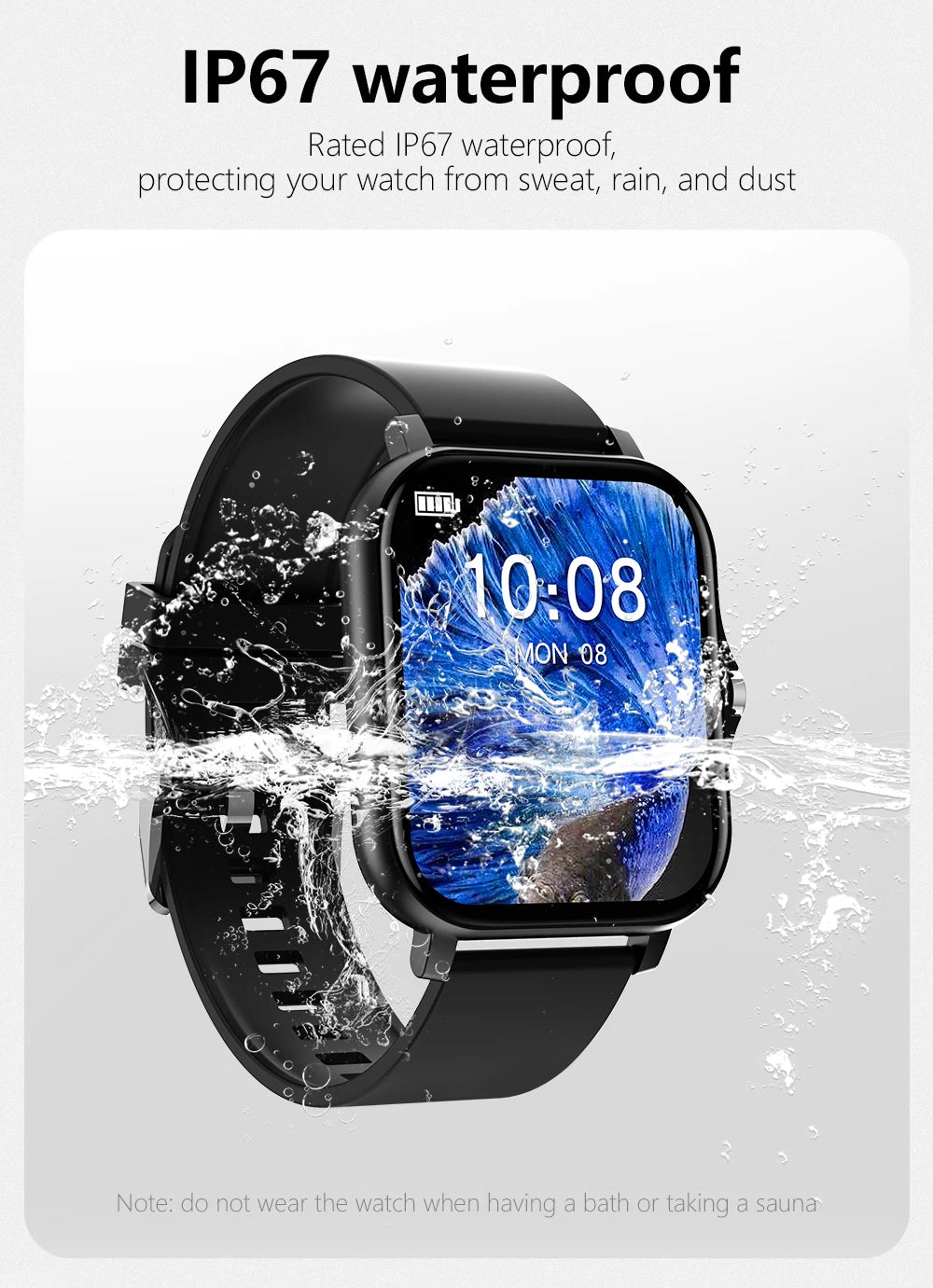 Smart Watch Full Touch – Bluetooth Call & Fitness Tracker