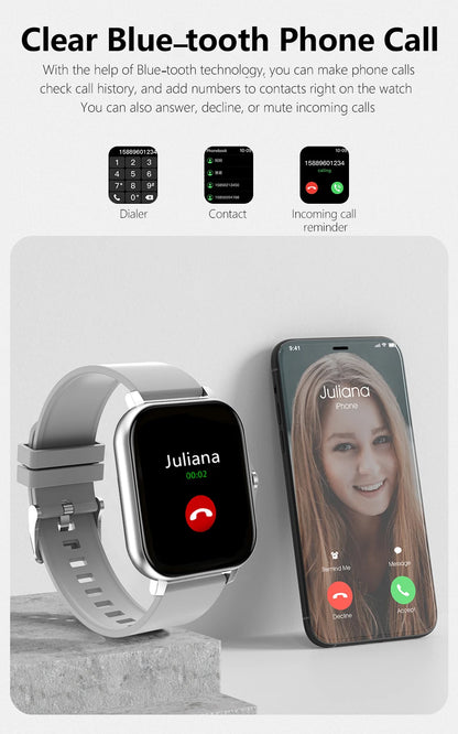 Smart Watch Full Touch – Bluetooth Call & Fitness Tracker 