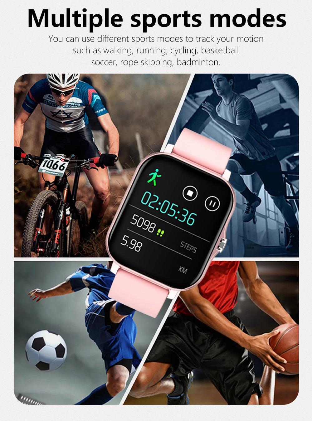 Smart Watch Full Touch – Bluetooth Call & Fitness Tracker