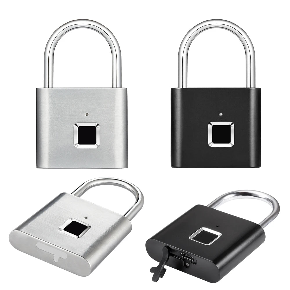 Fingerprint Padlock – USB Rechargeable Waterproof