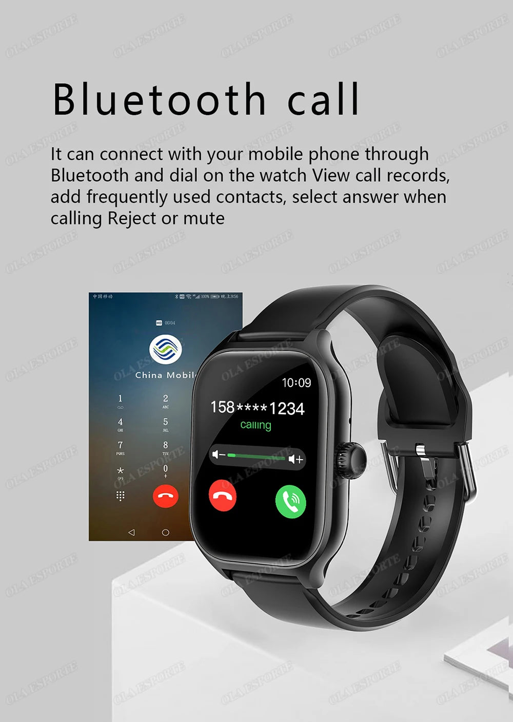 Smart Watch 1.83” HD Display – Bluetooth Call Fitness 