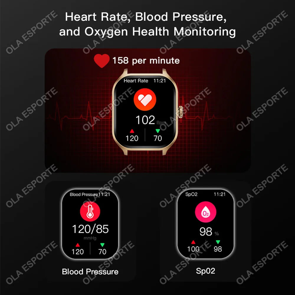 Smart Watch 2.01” HD Display – Bluetooth Call 
