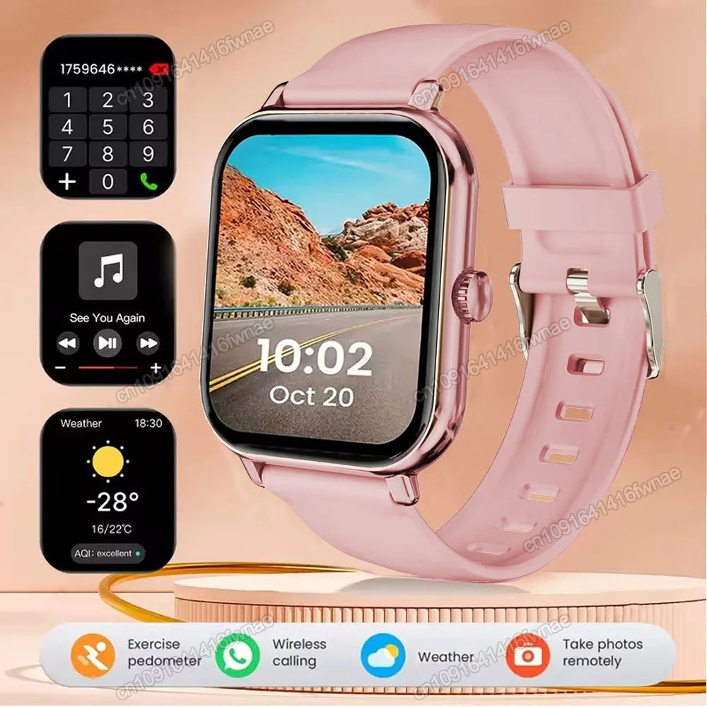 Smart Watch 2.01” HD Display – Bluetooth Call Fitness Smartwatch