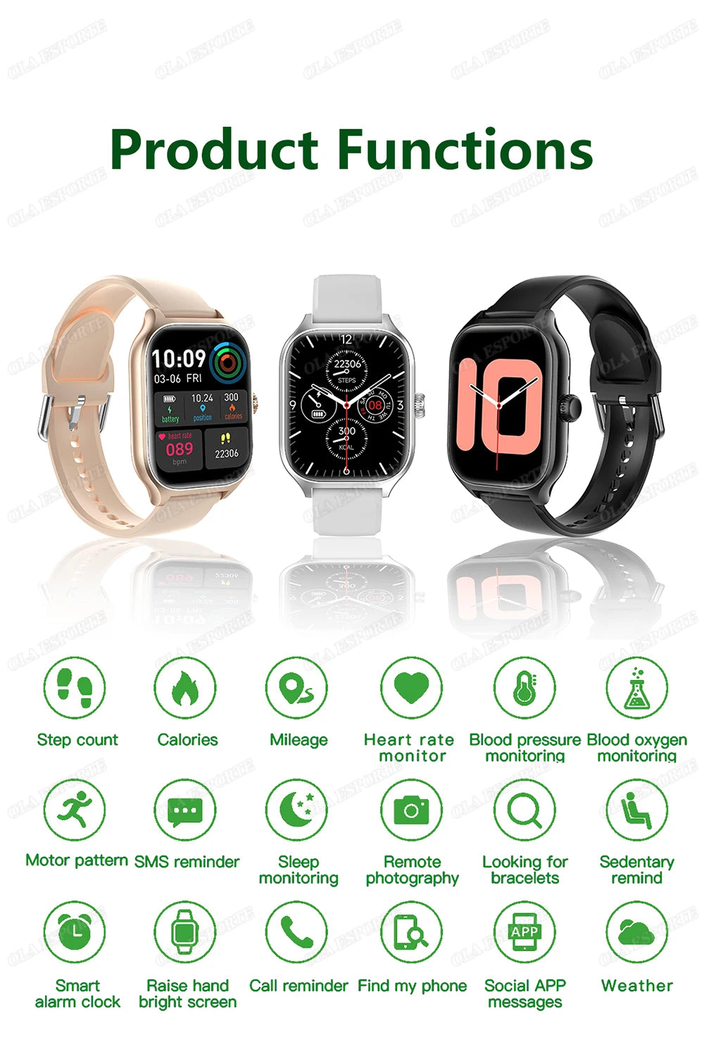 Smart Watch 1.83” HD Display – Bluetooth Call Fitness 