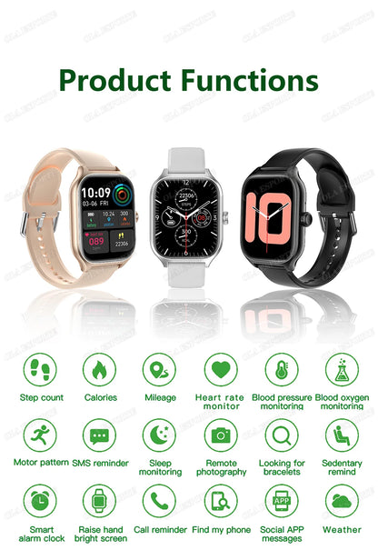 Smart Watch 1.83” HD Display – Bluetooth Call Fitness 