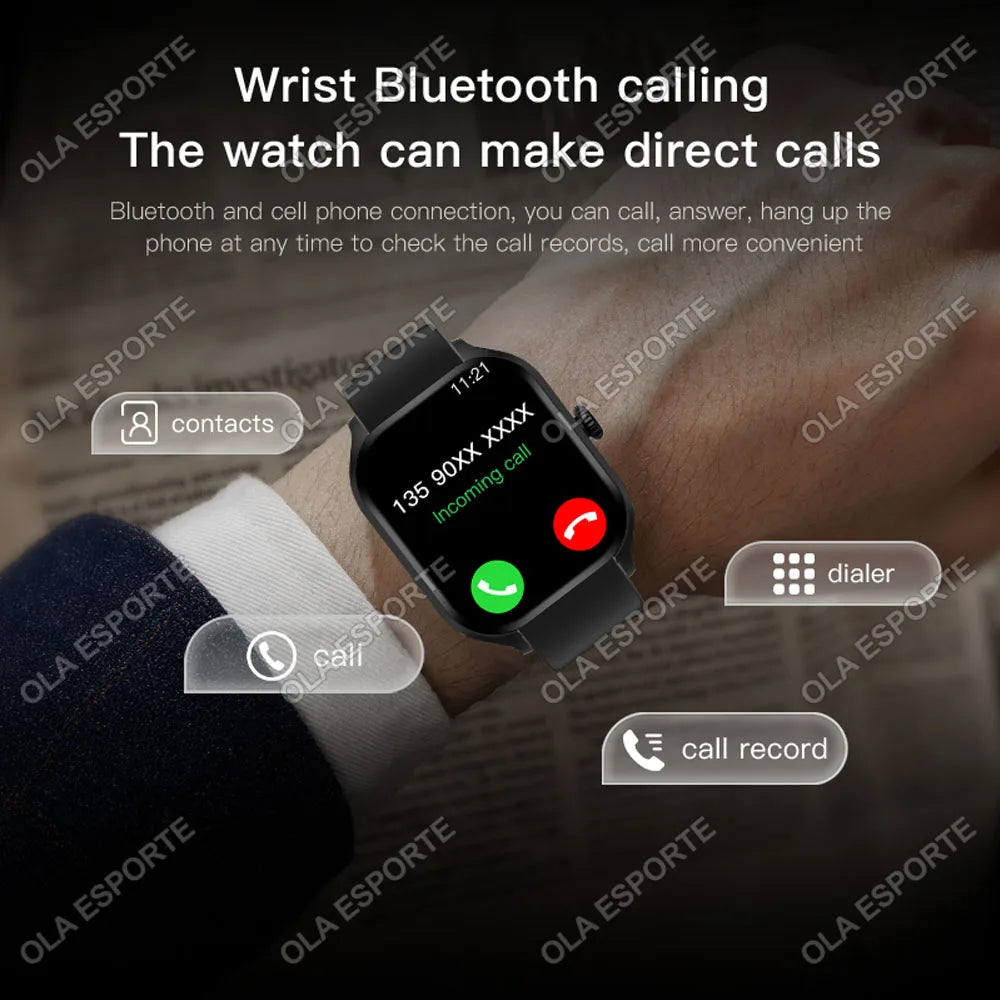 Smart Watch 2.01” HD Display – Bluetooth Call 