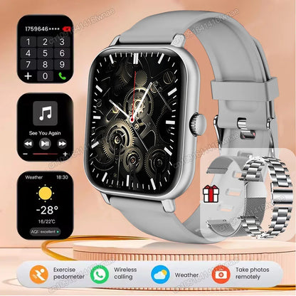 Smart Watch 2.01” HD Display – Bluetooth Call Fitness Smartwatch
