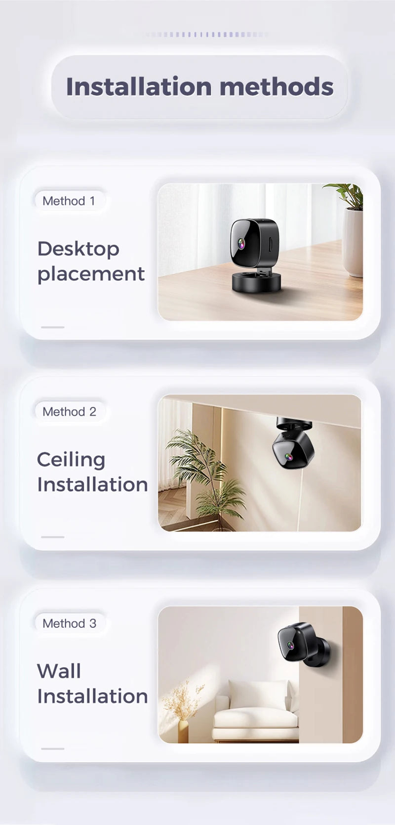 Security Camera 4K Wireless WiFi Monitoring Security Protection Remote High-definition Night Vision Infrared Surveillance