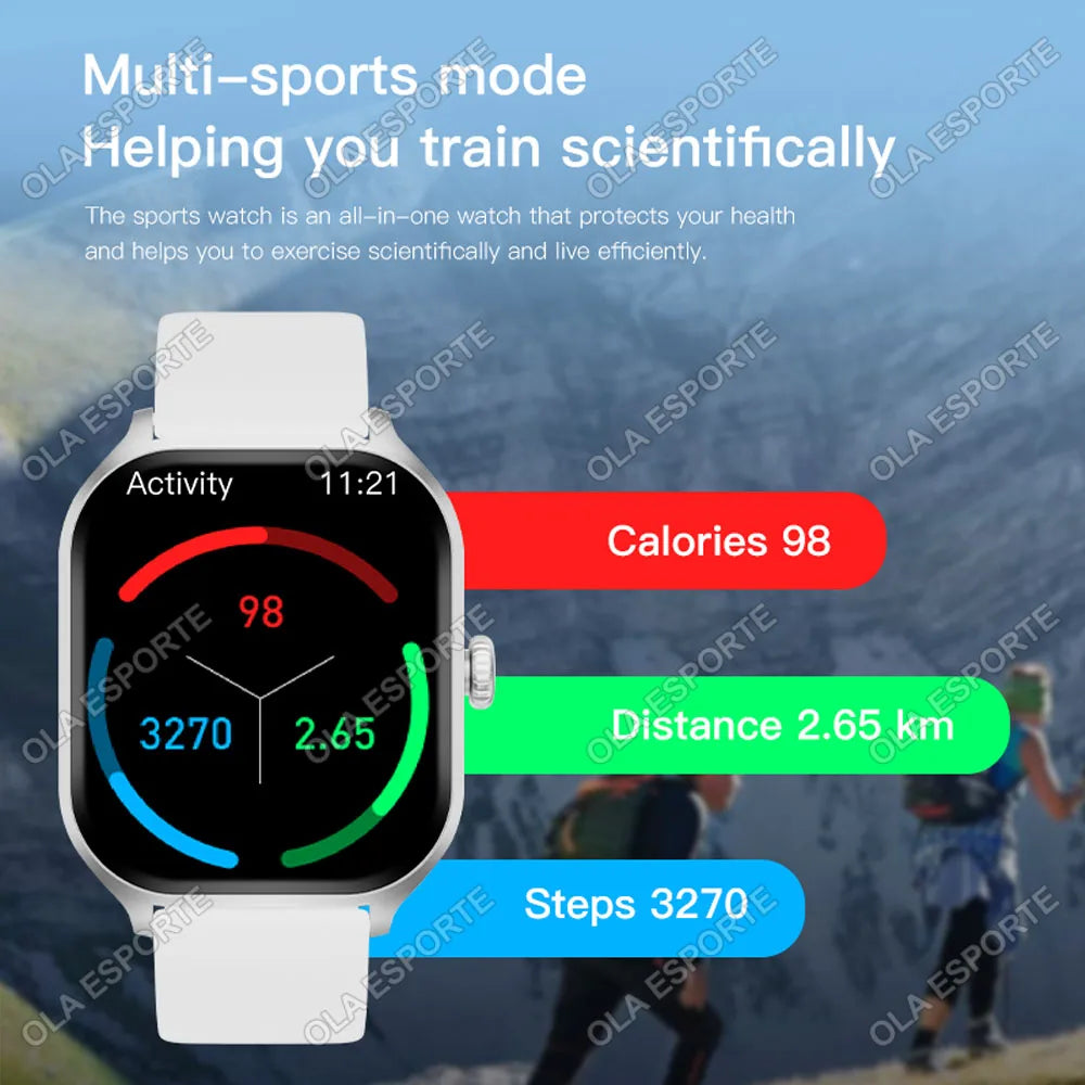 Smart Watch 2.01” HD Display – Bluetooth Call 