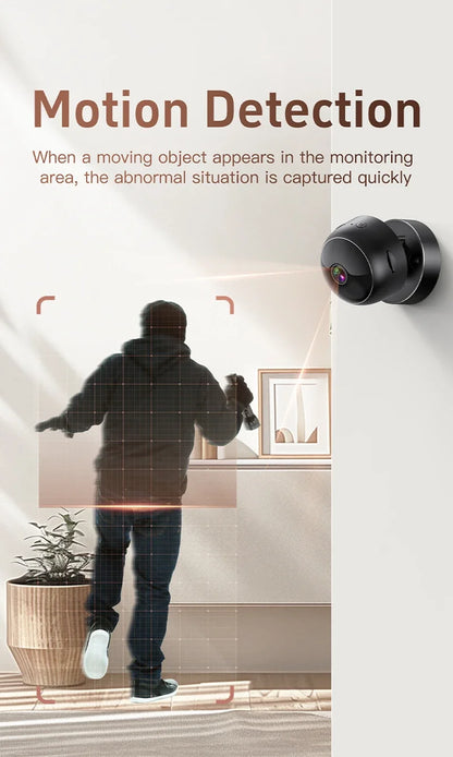 Smart 360° 4K Security Camera WiFi Wireless Indoor Outdoor Surveillance Motion Detection Night Vision Monitor System for Home