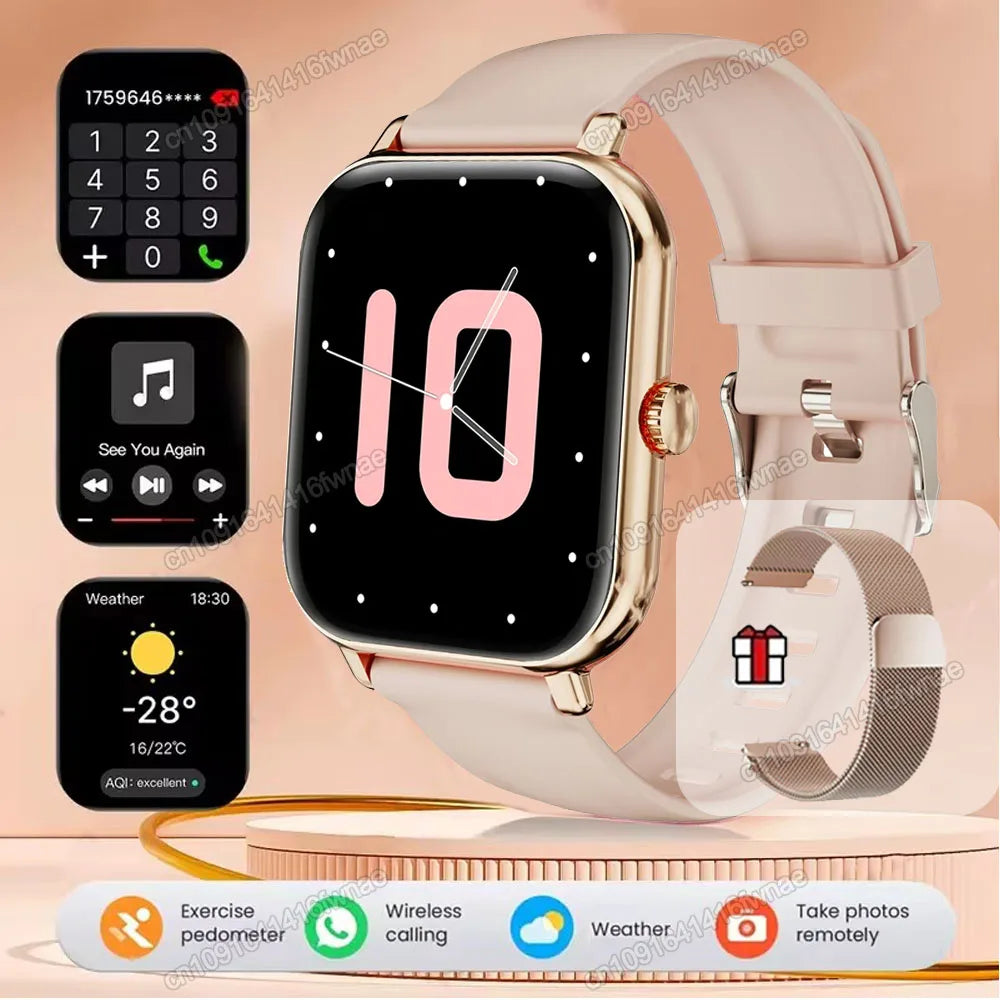 Smart Watch 2.01” HD Display – Bluetooth Call Fitness Smartwatch