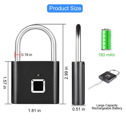 Fingerprint Smart Lock, Keyless Waterproof
