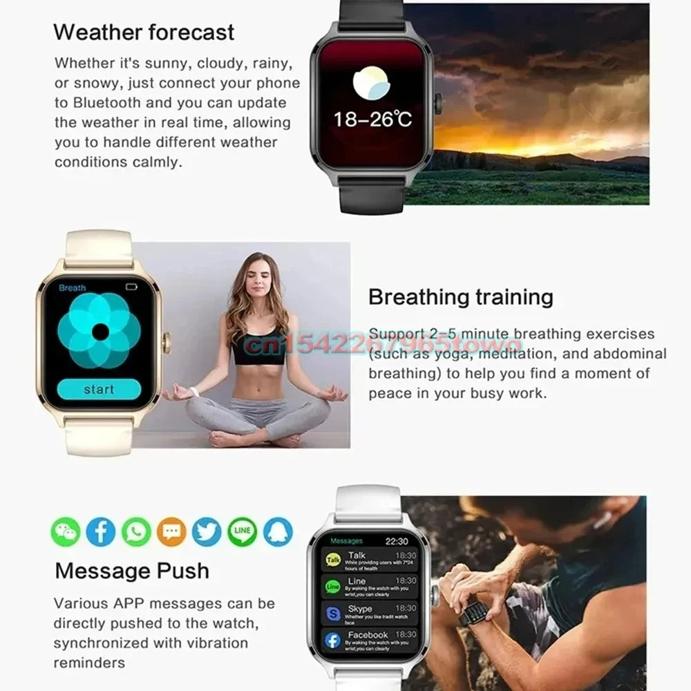 Smart Watch 1.83” HD Display – Bluetooth Call Fitness 