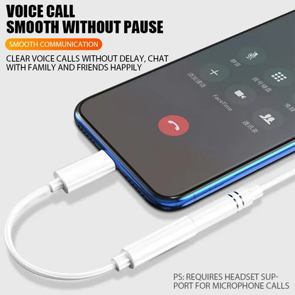iPhone Aux Adapter – Lightning to 3.5mm Headphone Jack Converter