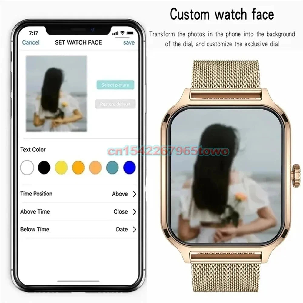 Smart Watch 1.83” HD Display – Bluetooth Call Fitness 