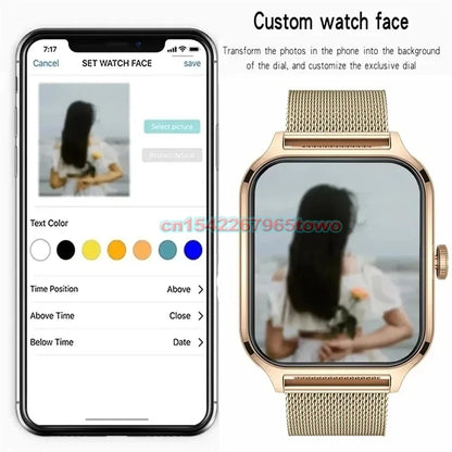 Smart Watch 1.83” HD Display – Bluetooth Call Fitness 