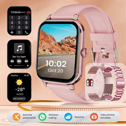 Smart Watch 2.01” HD Display – Bluetooth Call Fitness Smartwatch
