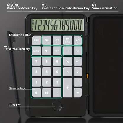 LCD Writing Calculator | Smart Calculator with Notepad